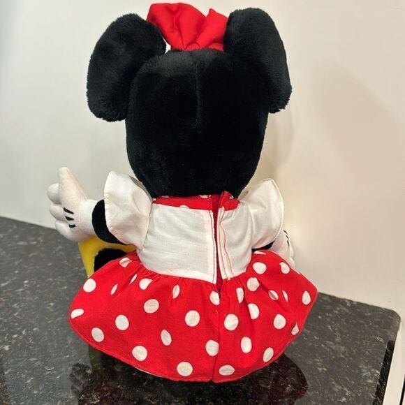 Walt Disney World Disneyland Minnie Mouse Plush Stuffed Toy Polka Dot Dress 14” - Picture 4 of 7